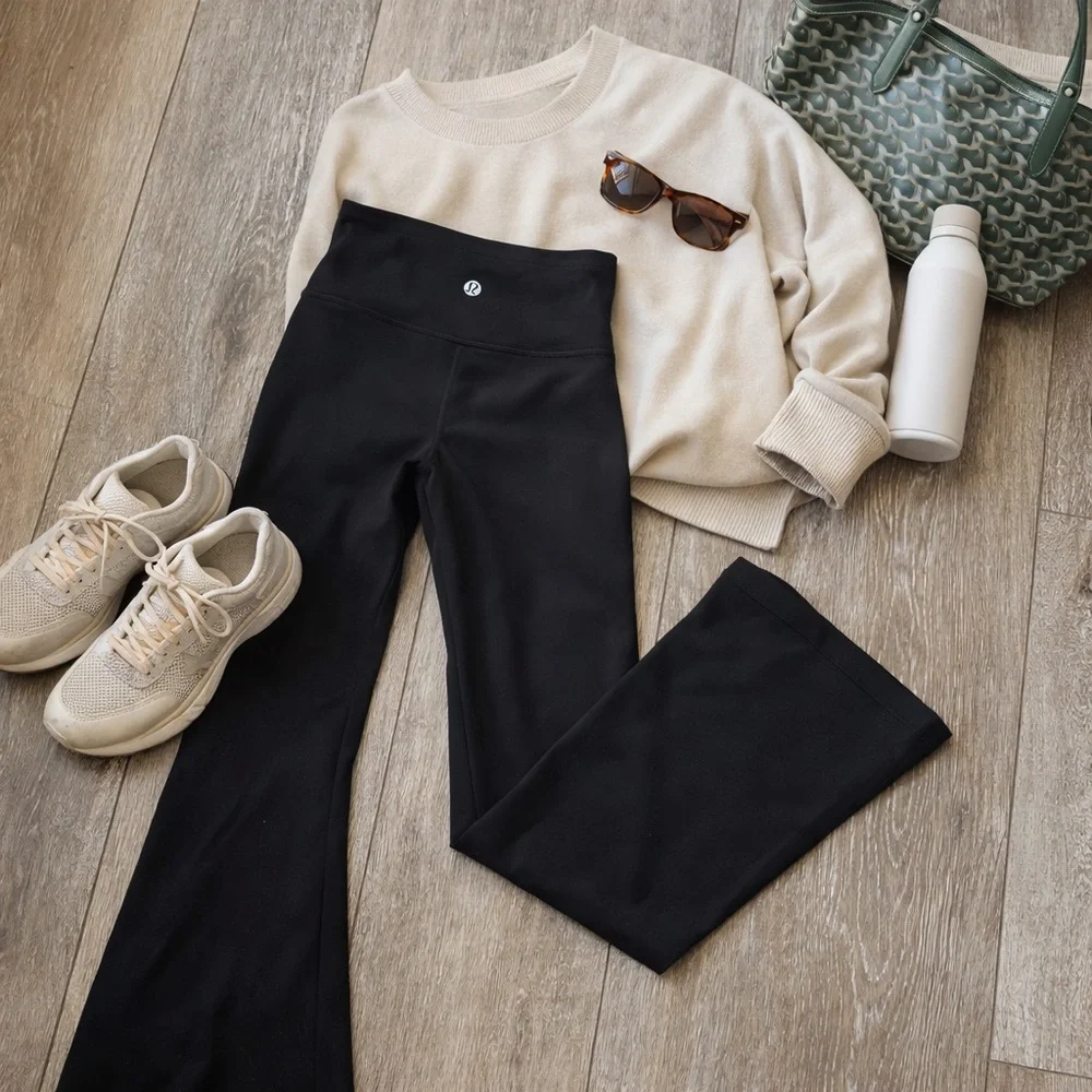 Lululemon Groove Nulu Flare Pant Black Size 4 High Rise 32” Inseam - Picture 9 of 12